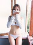  anzu_sayuri bra panties see-through shirt_lift sweater 
