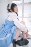  dress fishnet_stockings hairband kawahara_natsuki 
