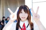  air cosplay hair_ribbons katou_mari photo school_uniform tohno_minagi 