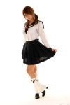  cosplay knee_socks leah_dizon photo sailor_uniform school_uniform twintails 