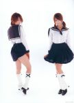  cosplay knee_socks leah_dizon photo sailor_uniform school_uniform twintails 