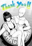  bikini fubuki_(one-punch_man) highres one-punch_man saitama_(one-punch_man) swimsuit 