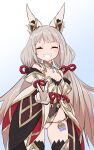  animal_ears breasts cat_ears cat_girl closed_eyes gem happy jewelry leotard nia_(blade)_(xenoblade) nia_(xenoblade) paskmel silver_hair small_breasts solo twintails xenoblade_chronicles_(series) xenoblade_chronicles_2 
