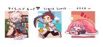  ... 2boys bangs beach black_jacket black_pants blush bookshelf broom brown_eyes brown_hair brown_pants chibi closed_eyes coat collared_shirt commentary_request dangan_ronpa_(series) dangan_ronpa_2:_goodbye_despair flipped_hair green_coat green_eyes hair_ornament hairclip handheld_game_console highres hinata_hajime holding holding_handheld_game_console hooded_coat indoors jacket komaeda_nagito long_sleeves male_focus multiple_boys nanami_chiaki necktie open_mouth osshouri55 pants pickaxe pink_hair shirt shoes sleeping smile spoken_ellipsis sun track_suit translation_request walking yellow_eyes zzz 