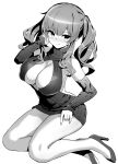  1girl alternate_costume azur_lane backless_dress backless_outfit bare_back bare_shoulders breasts center_opening detached_sleeves dress eyebrows_visible_through_hair halterneck highres hori_(hori_no_su) large_breasts long_hair meme_attire open-chest_sweater ribbed_sweater solo sweater turtleneck turtleneck_sweater twintails virgin_killer_sweater zara_(azur_lane) 