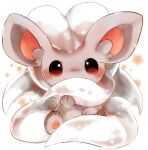  animal_focus banchiku blush brown_eyes cinccino commentary_request covered_mouth fluffy full_body gen_5_pokemon hand_up looking_at_viewer no_humans pawpads pokemon pokemon_(creature) simple_background sitting solo straight-on white_background 