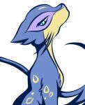  aqua_eyes blue_theme commentary_request gen_5_pokemon liepard looking_at_viewer looking_to_the_side monochrome muguet no_humans pokemon pokemon_(creature) simple_background solo white_background 