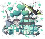  alu_drp balloon bow box commentary_request dragapult dreepy flower gen_8_pokemon gift gift_box green_bow green_flower green_ribbon heart highres mixing_bowl no_humans pokemon pokemon_(creature) ribbon whisk 