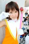 card_captor_sakura cheerleader cosplay gloves hiromichi kinomoto_sakura photo pom_poms wand 