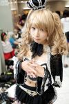  blonde_hair camisole cosplay crown lace one_piece perona ruffles yoshikawa_sunao 