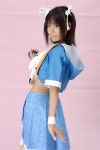  aizawa_tomomi apron cosplay hair_ribbons pia_carrot pia_carrot_3 suzukaze_yuuki twintails waitress 