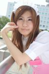  adachi_mikki anna_miller&#039;s apron cosplay photo waitress 