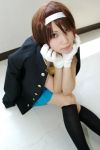  blazer cosplay gloves hairband kneehighs mochiko sailor_uniform school_uniform suzumiya_haruhi suzumiya_haruhi_no_yuuutsu 