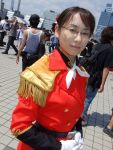  boots colonel_une cosplay glasses gundam gundam_wing lady_une military_uniform tagme_model 