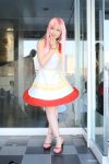  anemone cosplay eureka_7 hairclip high_heels photo pink_hair takamura_mashiro 