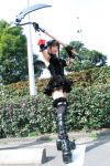  belts boots cosplay morte photo ruffles scythe suzuyuki_kaho thigh-highs vispo_original wings 