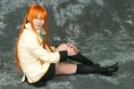  code_geass cosplay kneehighs orange_hair school_uniform shirley_fenette suzukaze_yuuki 