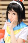   animal_ears rabbit_ears carrot cosplay getsumento_heiki_miina hairband minazuki_mina school_uniform todoroki_asuka  