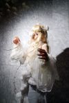  blonde_hair cosplay dress eyepatch flower houtou_singi_(model) kirakishou photo rozen_maiden ruffles 