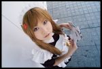  apron blonde_hair cosplay maid maid_uniform moesham_girl photo rumi_(model) 