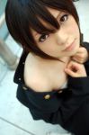  breast_bind chest_wrap cosplay inuzuka_koshi namada open_coat photo reverse_trap school_uniform sumomomo_momomo 