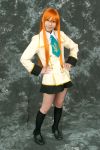  code_geass cosplay kneehighs orange_hair school_uniform shirley_fenette suzukaze_yuuki 
