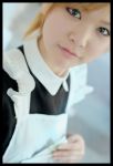  apron blonde_hair cosplay maid maid_uniform moesham_girl 
