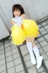  card_captor_sakura cheerleader cosplay hiromichi kinomoto_sakura knee_socks photo pom_poms uwabaki white_socks 