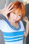   cosplay nami nami_(one_piece) one_piece orange_hair shiriru t-shirt  