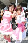  akane amami_haruka cosplay frilly idolmaster photo ribbons tatatsuki_yayoi thigh-highs tobari 