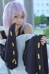  cosplay kaieda_kae photo purple_hair rosario+vampire shirayuki_mizore tank_top 