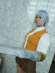  blue_hair cosplay mai_hime miyu_greer school_uniform sword_arm tamaki_shuri 