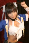  aizawa_tomomi apron cleavage cosplay hair_ribbons pia_carrot pia_carrot_3 suzukaze_yuuki twintails waitress 