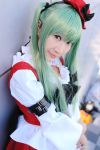  cc code_geass cosplay green_hair hat natsuki ruffles twintails 
