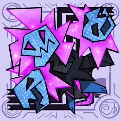  alt_text black_sclera blastgb closed_mouth colored_sclera commentary_request full_body highres iron_jugulis no_humans non-humanoid_robot open_mouth pink_eyes pokemon pokemon_(creature) pokemon_focus robot signature solo spanish_commentary 