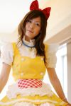  apron bell_collar cosplay hair_bow nao waitress 