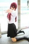  armband boots cosplay kaminariko kirijou_mitsuru persona persona_3 redhead school_uniform 