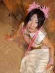  amane chinadress cosplay diao_chan dynasty_warriors flower hair_ribbons qipao 