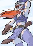  dragon_quest dragon_quest_yuusha_abel_densetsu helmet lowres oekaki red_hair redhead sword thigh-highs thighhighs weapon 