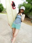  baseball_cap camisole flipflops hasebe_yu shorts surfboard 