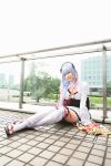  cosplay koi_hime_musou sandals takanashi_sonoko thigh-highs zhao_yun 