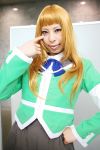  ari_(model) armband blonde_hair cosplay mai_hime photo school_uniform suzushiro_haruka 