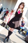  air cosplay hair_ribbons katou_mari kneehighs photo school_uniform tohno_minagi 