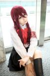  armband boots cosplay kaminariko kirijou_mitsuru persona persona_3 redhead school_uniform 
