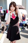  air cosplay hair_ribbons katou_mari kneehighs photo school_uniform tohno_minagi 