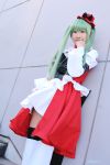  boots cc code_geass cosplay garters green_hair hat natsuki ruffles thigh-highs twintails 