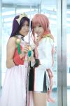  cosplay himemiya_anthy photo pink_hair purple_hair revolutionary_girl_utena rou saya sword tenjou_utena uniform 