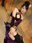  boots cosplay dynasty_warriors midriff miku zhen_ji 