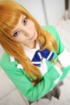  ari_(model) armband blonde_hair cosplay mai_hime photo school_uniform suzushiro_haruka 