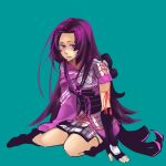  bad_id japanese_clothes keidoro143 long_hair oichi purple_eyes purple_hair sengoku_basara sitting violet_eyes 